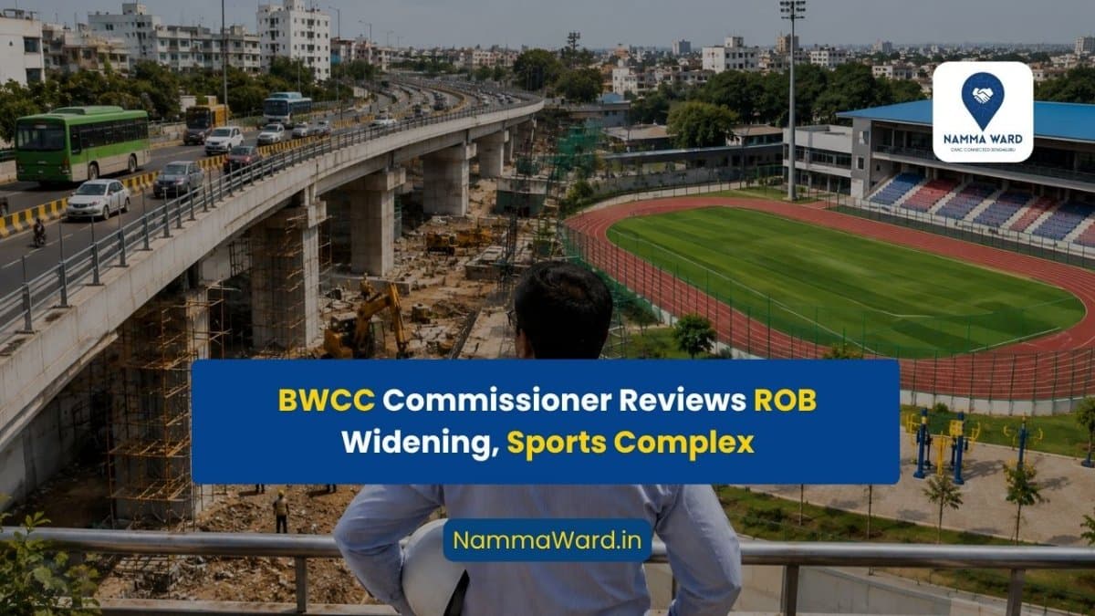 Bengaluru West Commissioner Reviews ROB Widening, Sports Complex
