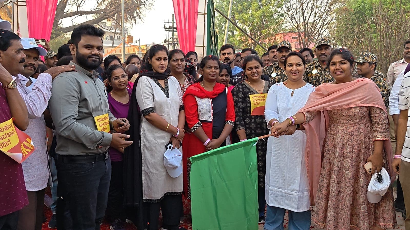 Mega Cleanliness Drive and 6 km Footpath Walk Held Near Yelahanka Lake for International Women’s Day