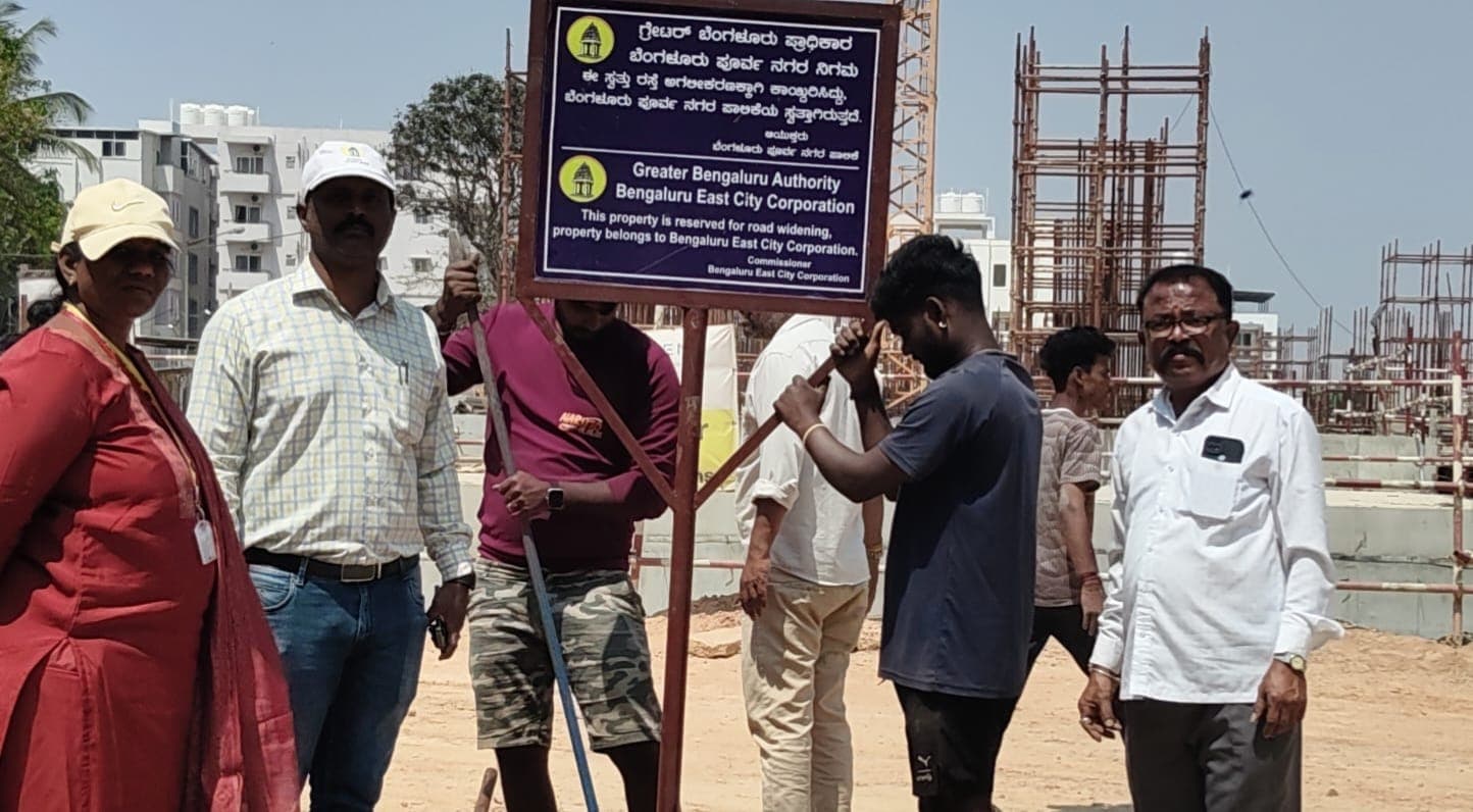 3,282 Sq. Metres of Land Taken for ITPL Main Road Widening Project