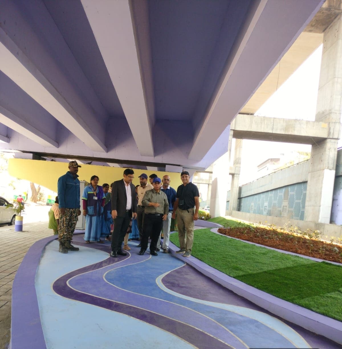 CSR Project Transforms Bellandur Flyover Underpass into Public Space