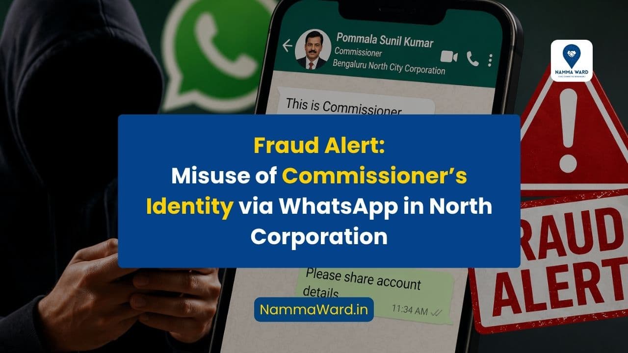 Fraud Alert: Misuse of Commissioner’s Identity via WhatsApp in North Corporation