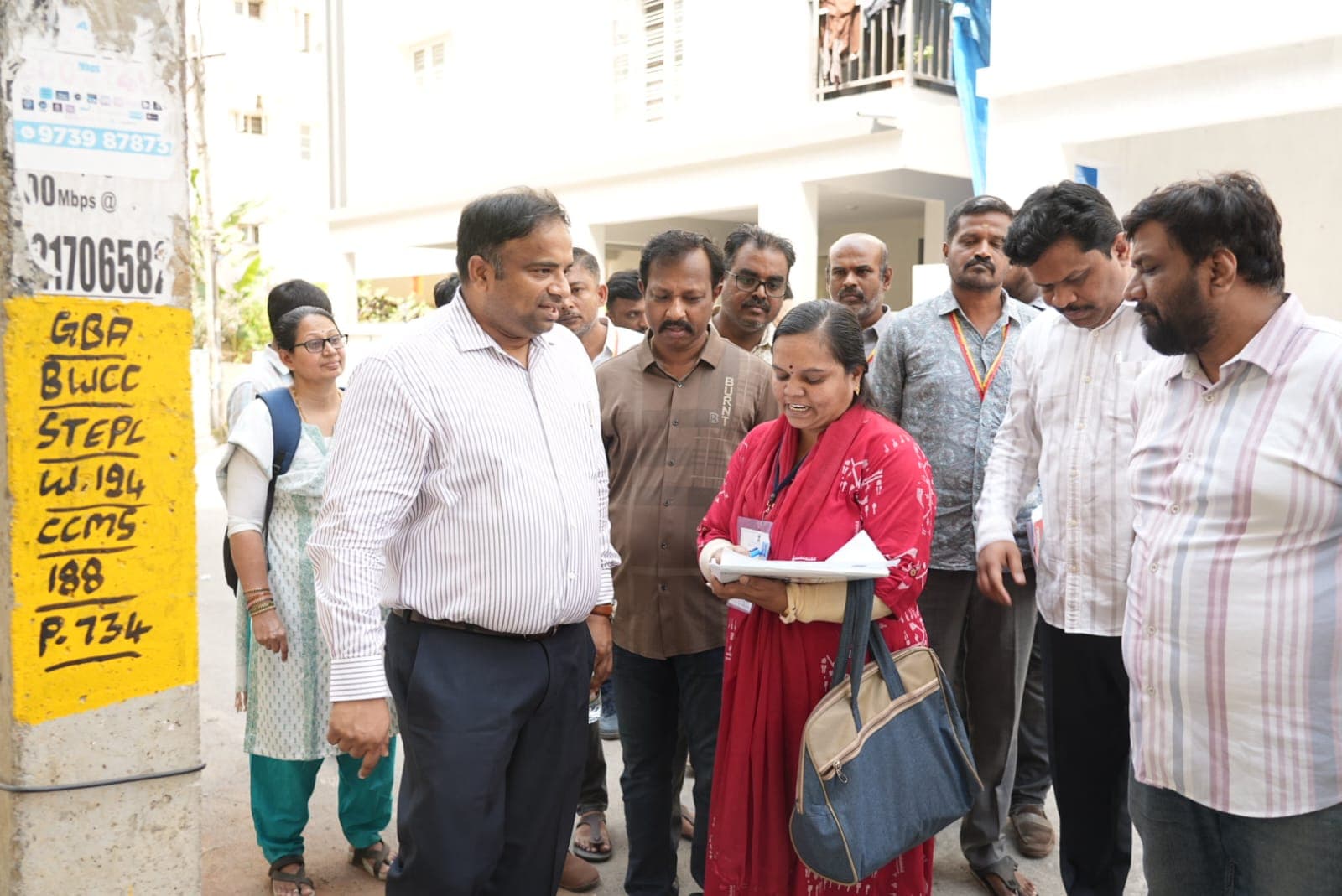 West City Corporation Commissioner Inspects Road Widening, Sanitation and Census Preparations in Padmanabhanagar