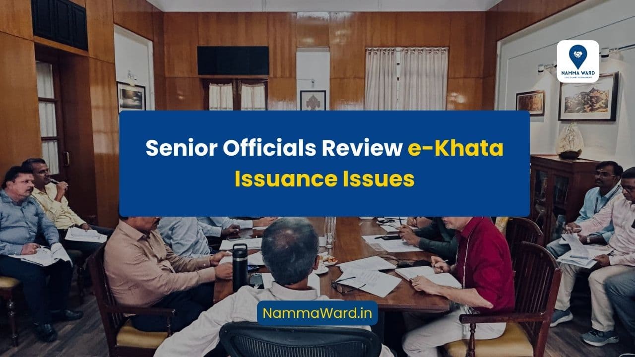 Senior Officials Review e-Khata Issuance Issues