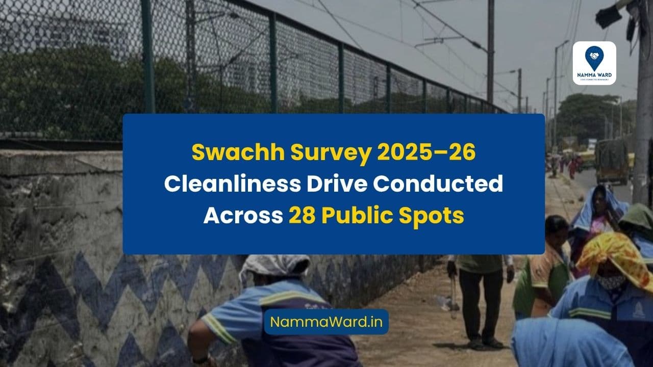 Swachh Survey 2025–26 Cleanliness Drive Conducted Across 28 Public Spots