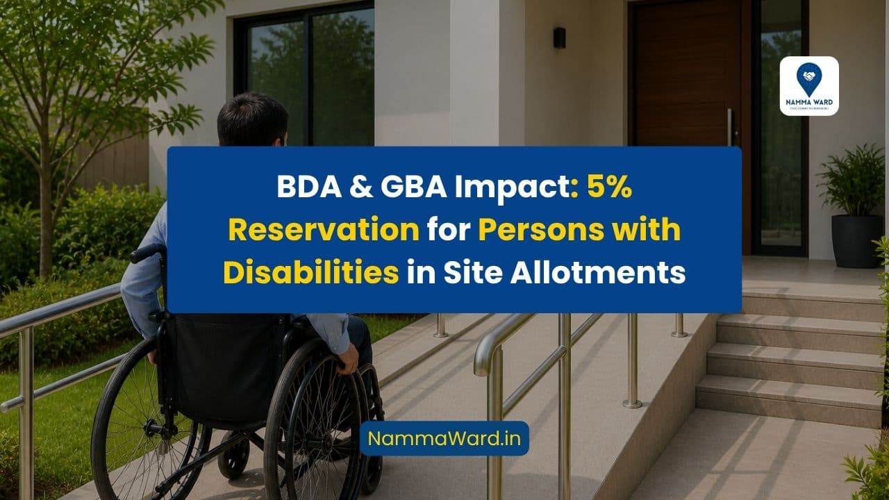 BDA & GBA Impact: 5% Reservation for Persons with Disabilities in Site Allotments