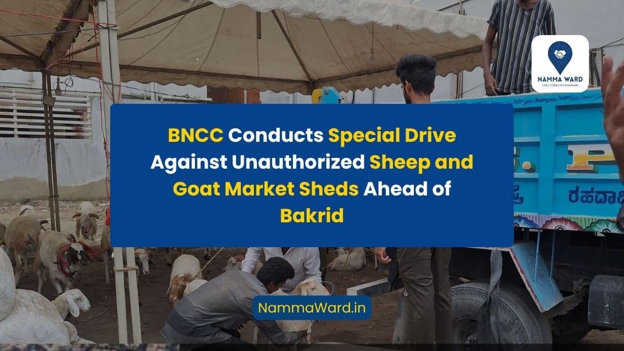 BNCC Conducts Special Drive Against Unauthorized Sheep and Goat Market Sheds Ahead of Bakrid