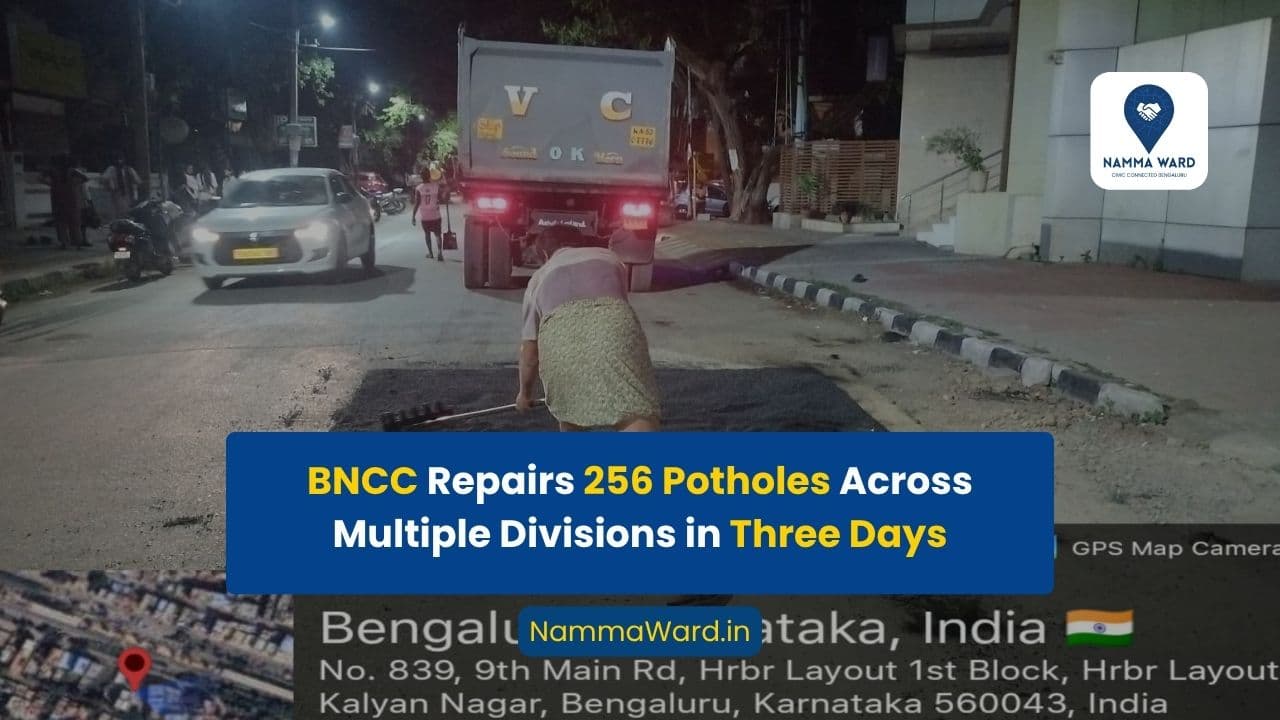 BNCC Repairs 256 Potholes Across Multiple Divisions in Three Days