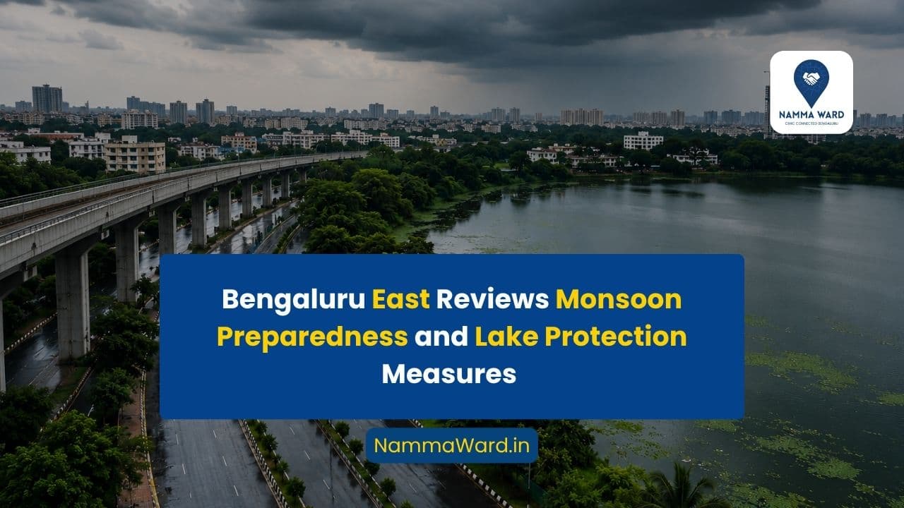 Bengaluru East Corporation Reviews Monsoon Preparedness and Lake Protection Measures