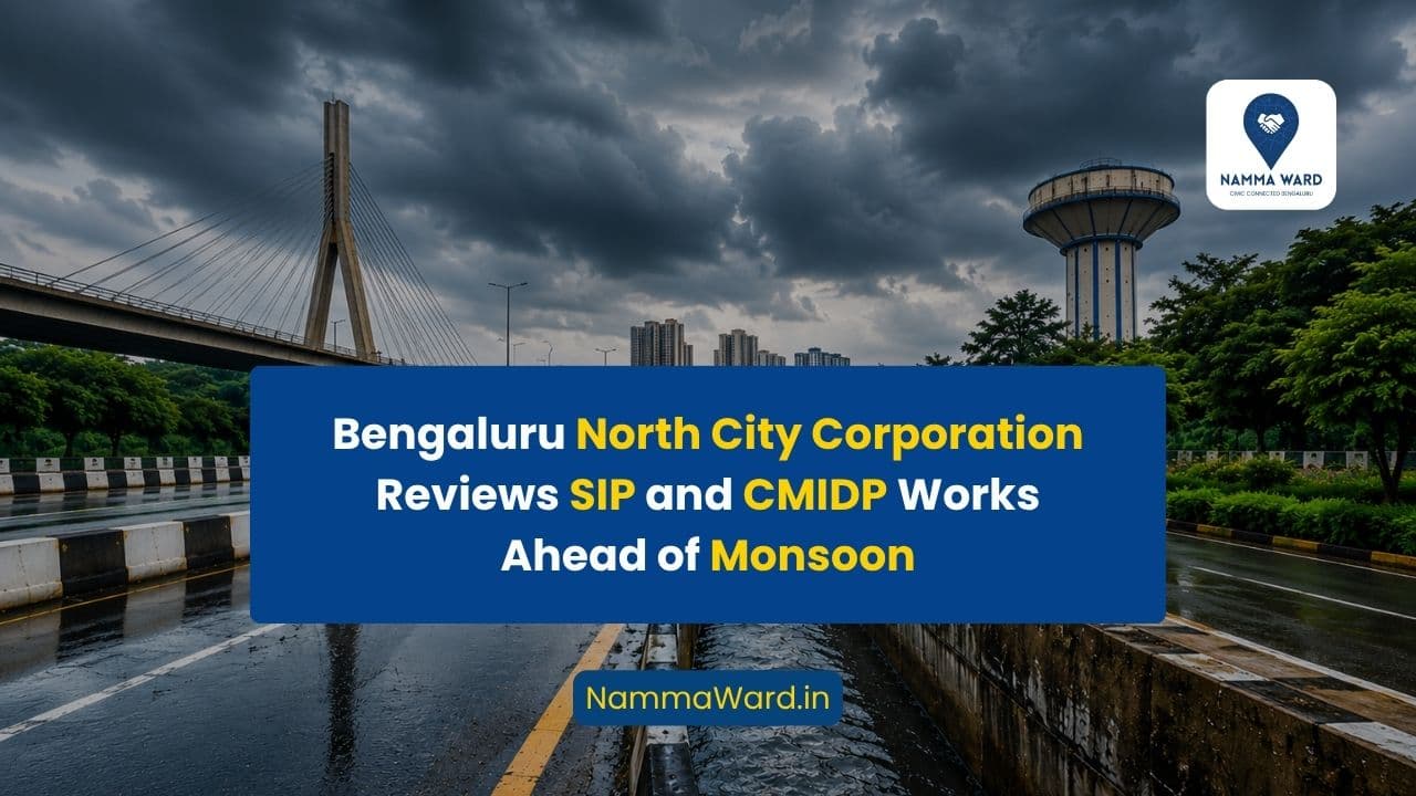 Bengaluru North City Corporation Reviews SIP and CMIDP Works Ahead of Monsoon