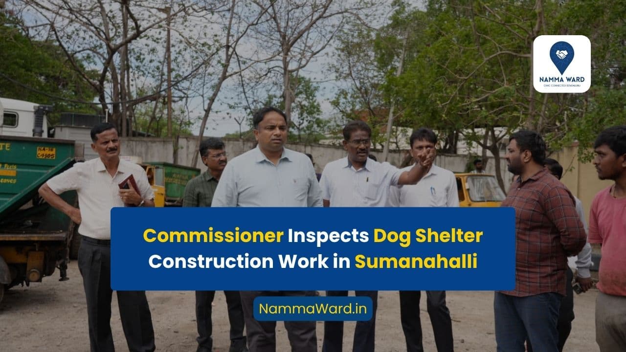 Commissioner Inspects Dog Shelter Construction Work in Sumanahalli