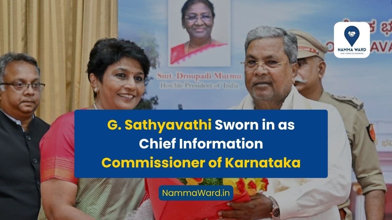 G. Sathyavathi Sworn in as Chief Information Commissioner of Karnataka