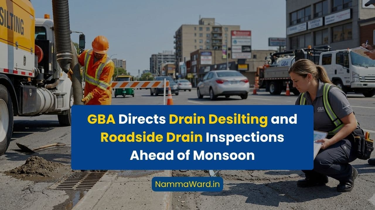 GBA Directs Drain Desilting and Roadside Drain Inspections Ahead of Monsoon