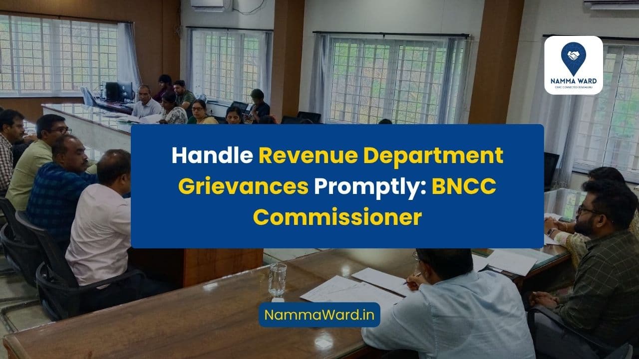 Handle Revenue Department Grievances Promptly: BNCC Commissioner