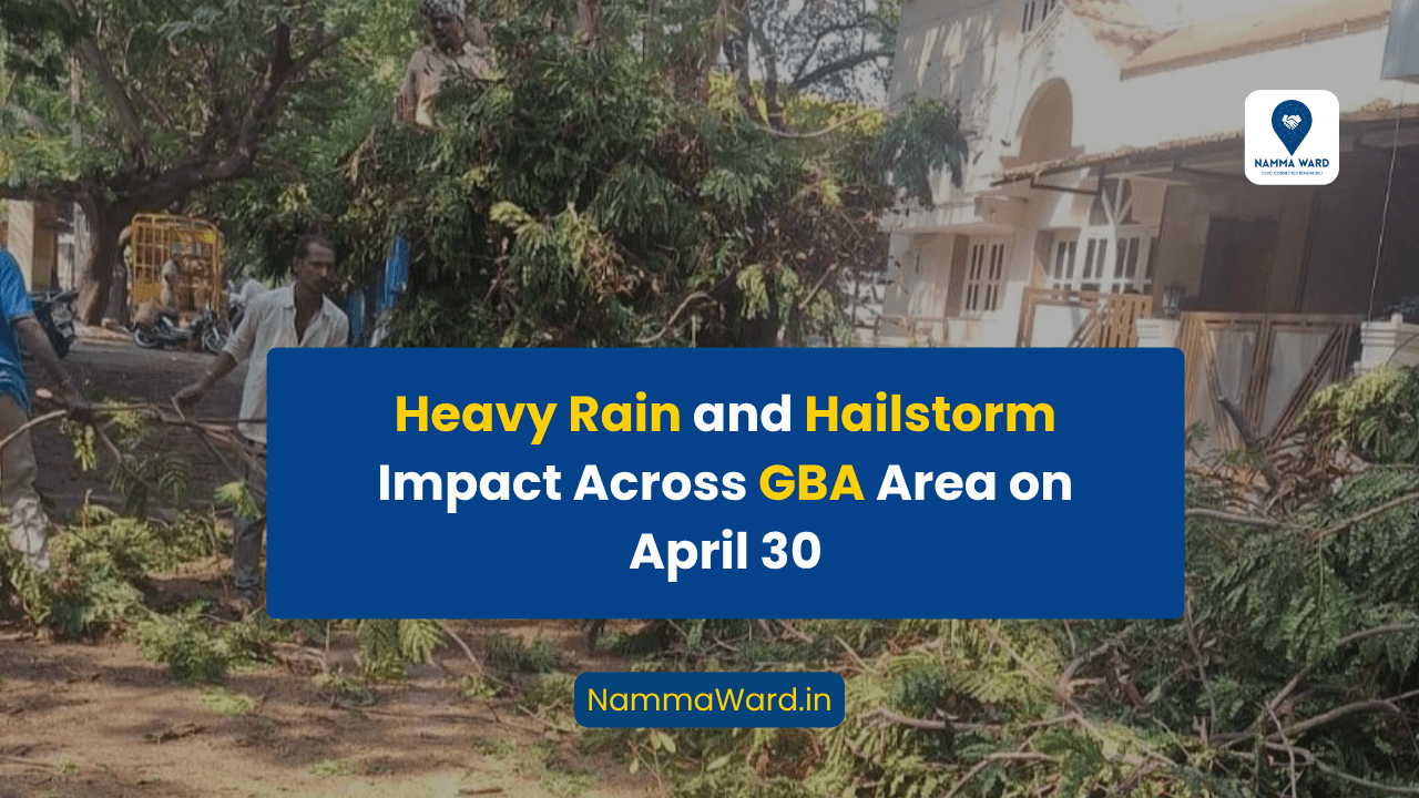 Heavy Rain and Hailstorm Impact Across GBA Area on April 30