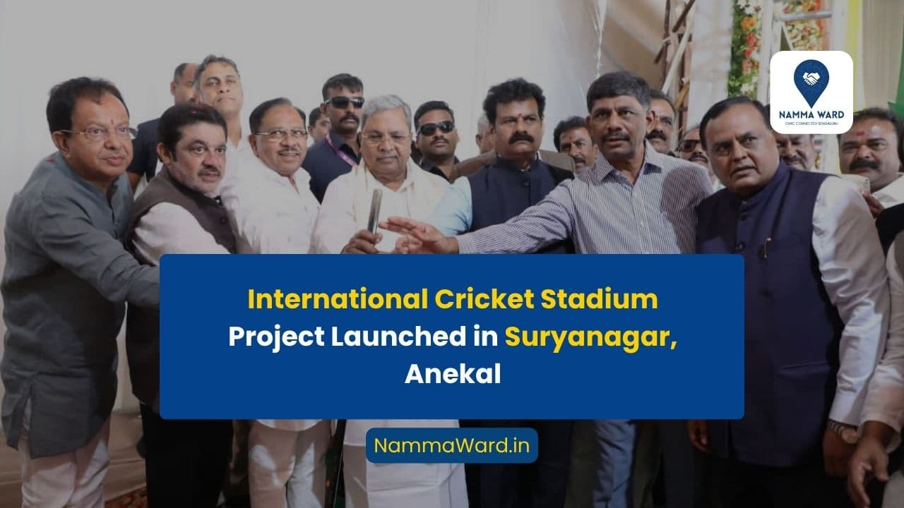 International Cricket Stadium Project Launched in Suryanagar, Anekal