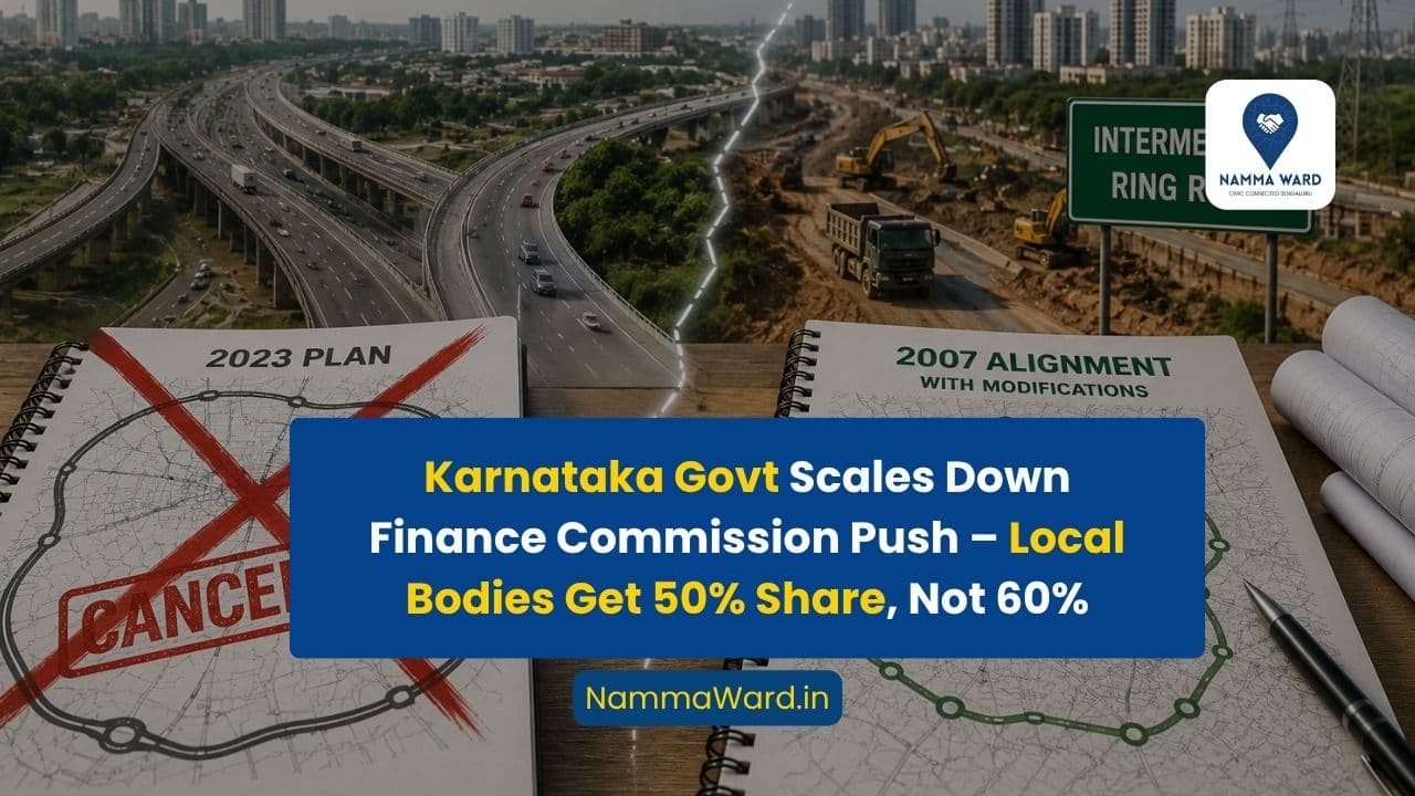 Karnataka Govt Scales Down Finance Commission Push – Local Bodies Get 50% Share, Not 60%