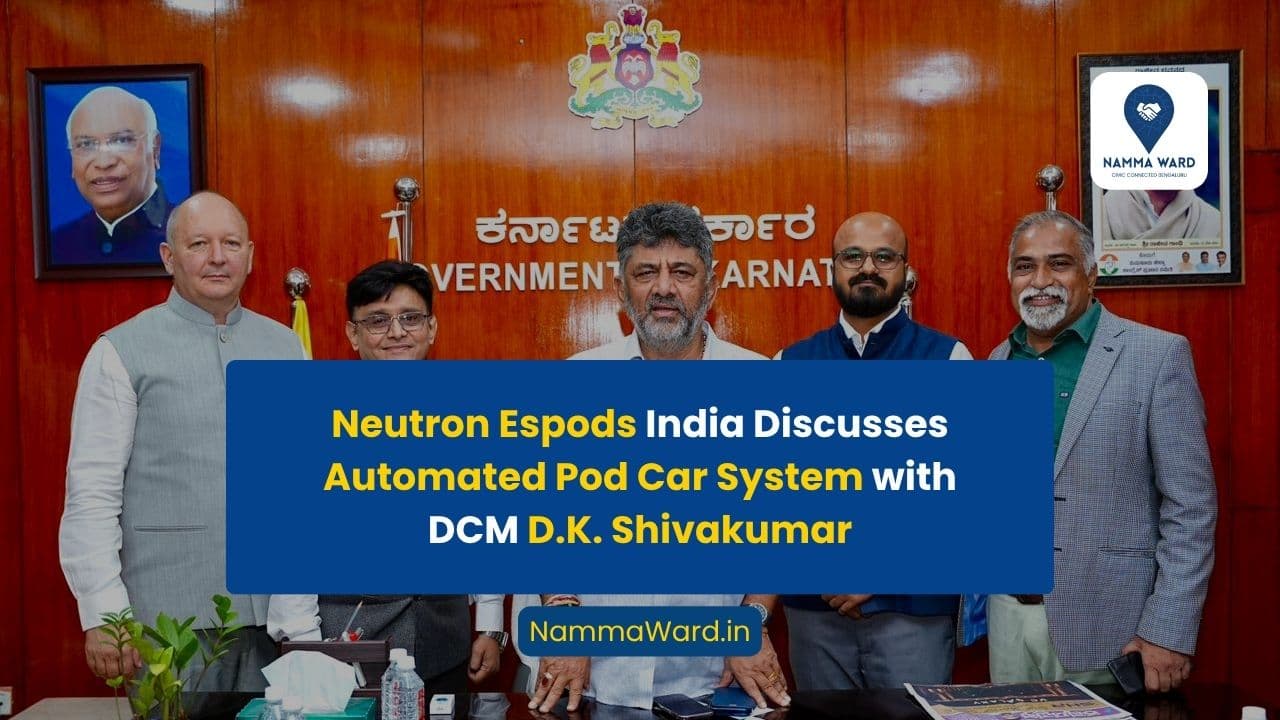 Neutron Espods India Discusses Automated Pod Car System with DCM D.K. Shivakumar
