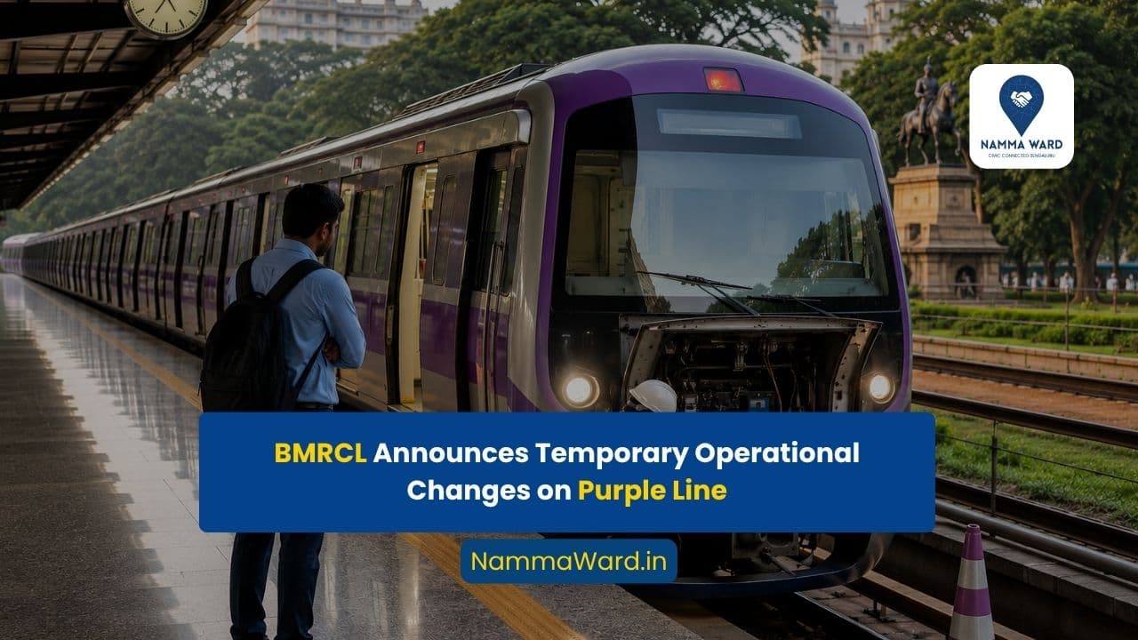 Technical Fault Disrupts Purple Line Metro Services Near Cubbon Park