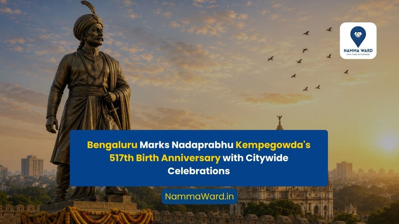 Bengaluru Marks Nadaprabhu Kempegowda’s 517th Birth Anniversary with Citywide Celebrations