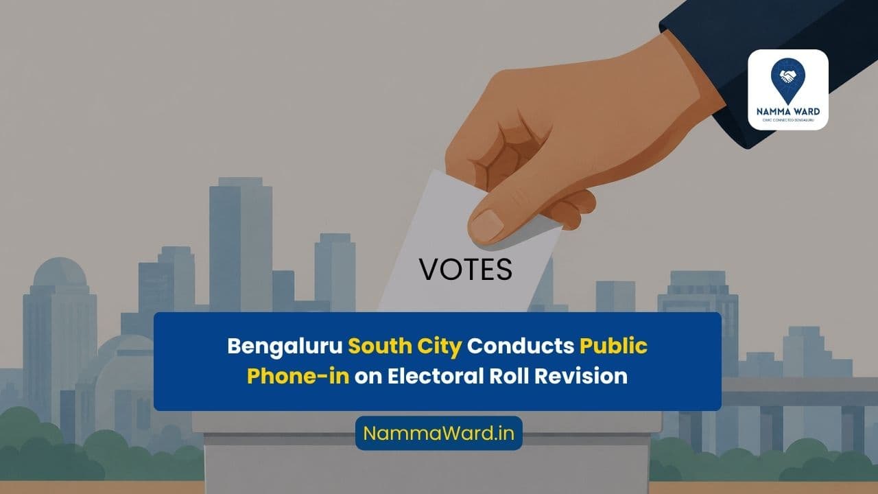 Public Phone-in Programme on Special Electoral Roll Revision Conducted by Bengaluru South City Corporation
