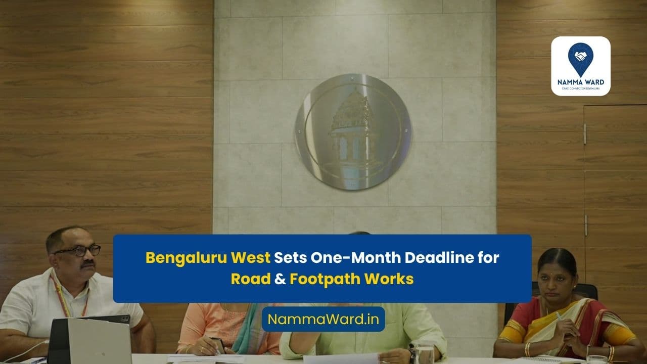 Commissioner Sets One-Month Deadline for CMIDP and CSSIP Road Works Across Bengaluru West