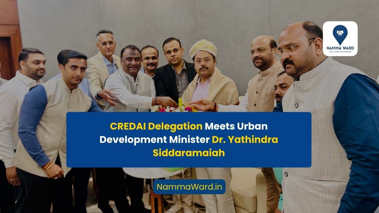 CREDAI Delegation Meets Urban Development Minister Dr. Yathindra Siddaramaiah