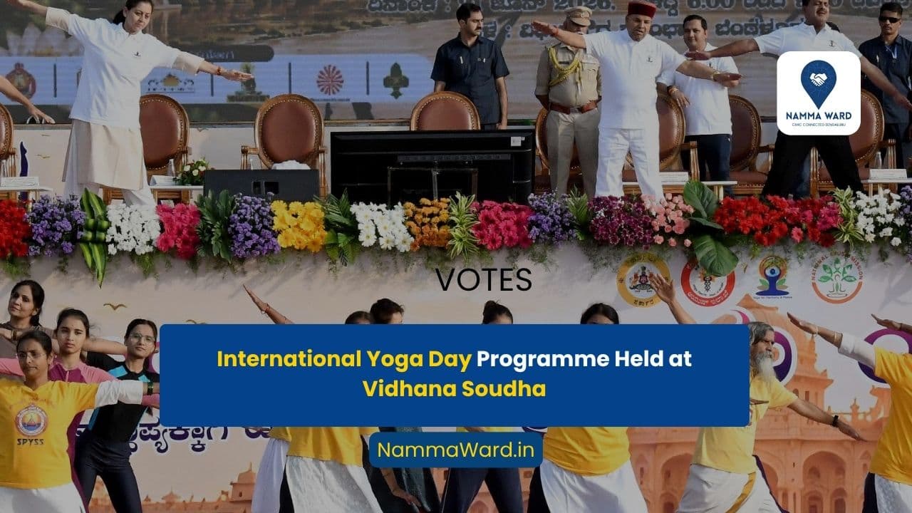 International Yoga Day Programme Held at Vidhana Soudha