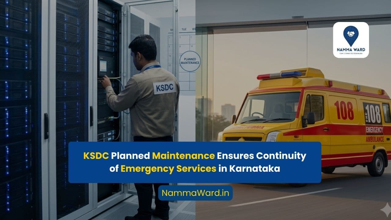 Planned Maintenance at KSDC Data Centre; 108 Emergency Ambulance Services to Continue Without Disruption