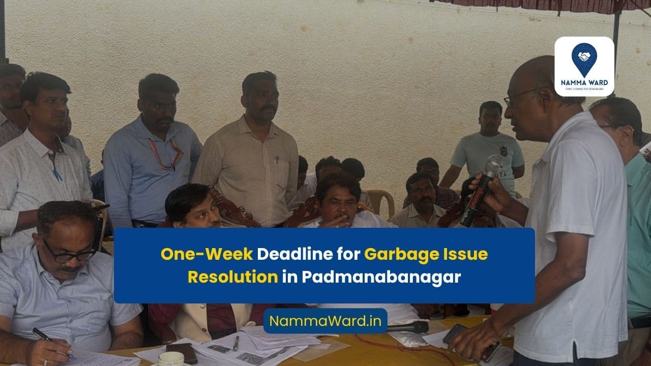 BSCC Issues Strict Directions on Waste Management in Padmanabanagar