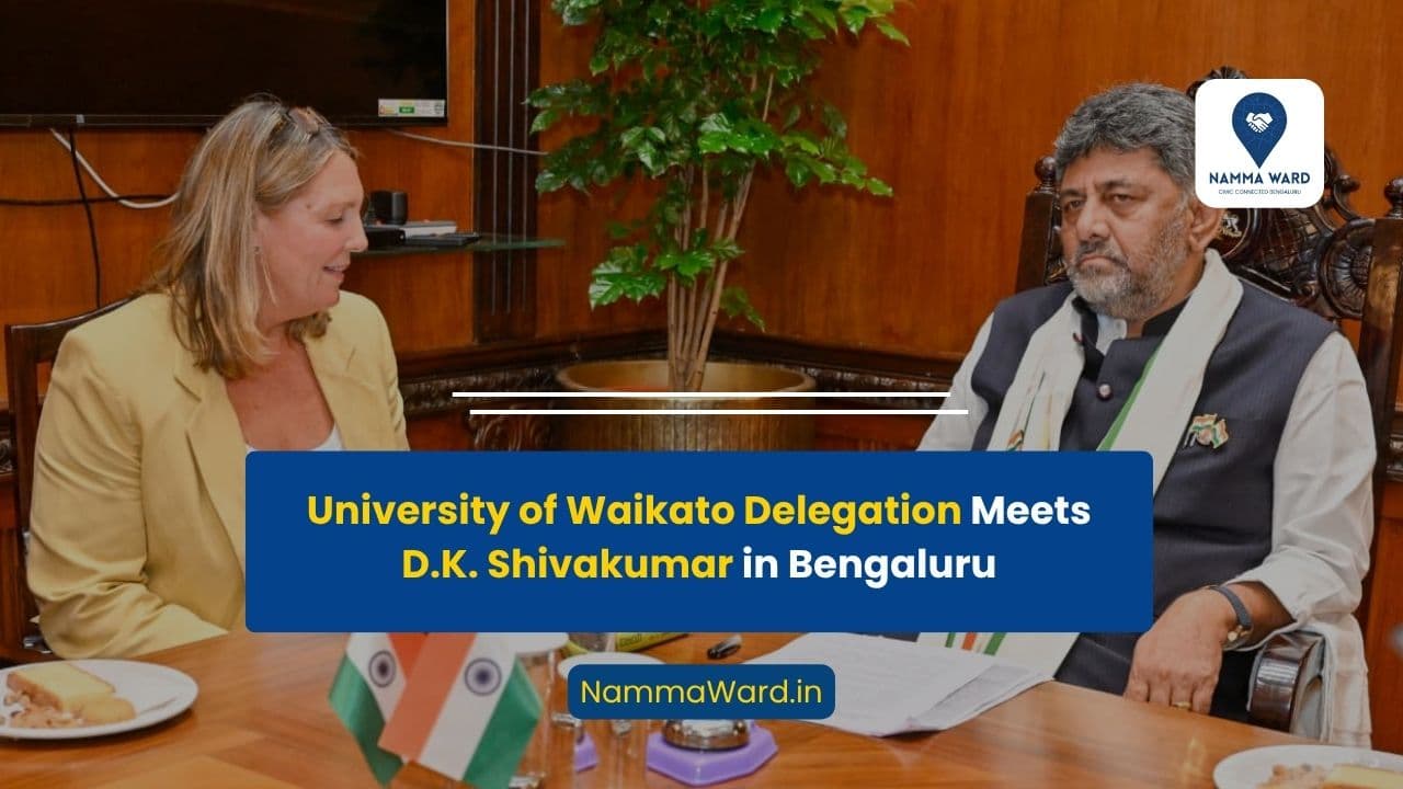 Delegation from University of Waikato Meets Chief Minister D.K. Shivakumar
