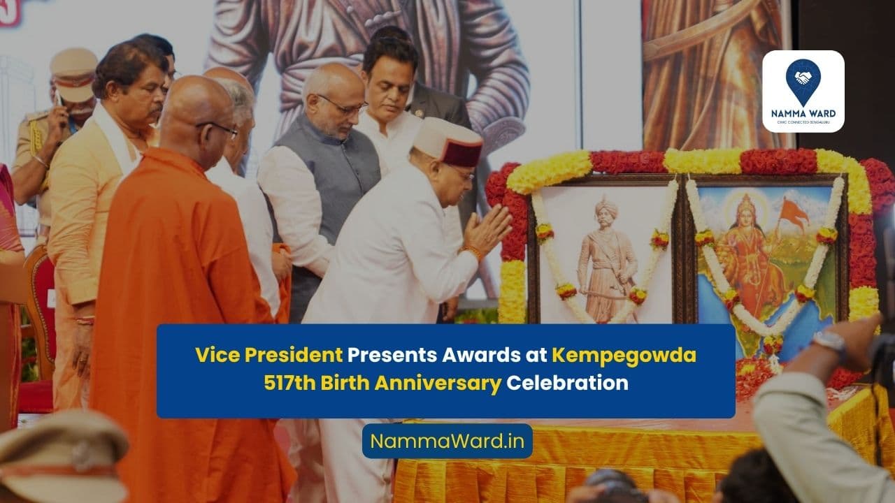 Nadaprabhu Kempegowda 517th Birth Anniversary Celebrated with Award Presentation Ceremony