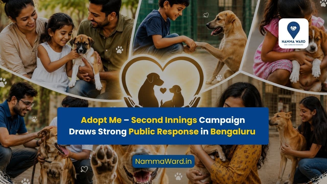 Adopt Me – Second Innings Campaign Draws Strong Public Response in Bengaluru East