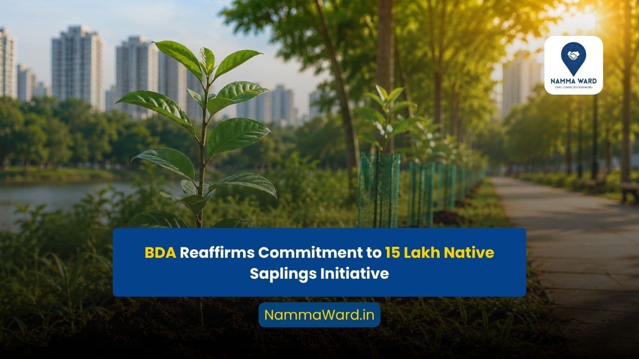 BDA Reaffirms Commitment to 15 Lakh Native Saplings Initiative