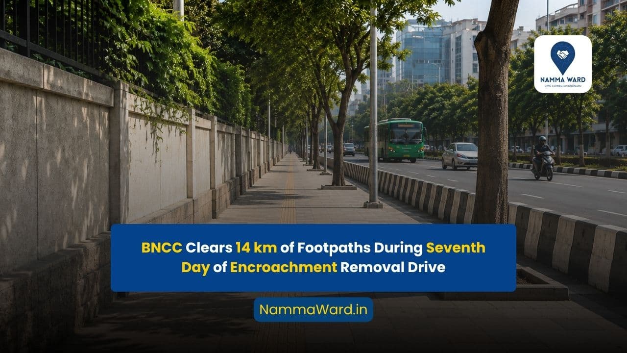 BNCC Clears 14 km of Footpaths in Seventh Day of Encroachment Removal Drive