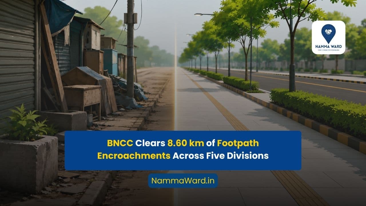 BNCC Clears 8.60 km of Footpath Encroachments Across Five Divisions