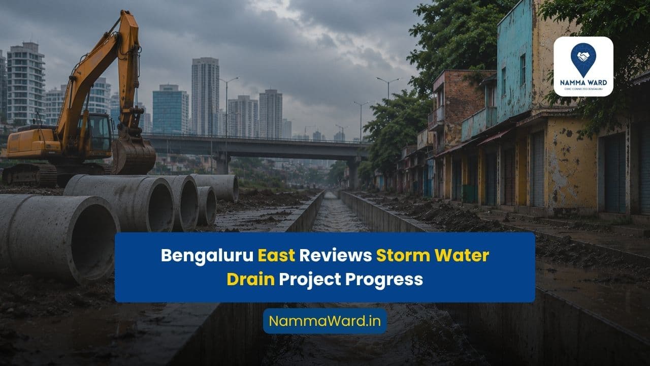 Bengaluru East Reviews Storm Water Drain Project, Orders Faster Encroachment Removal