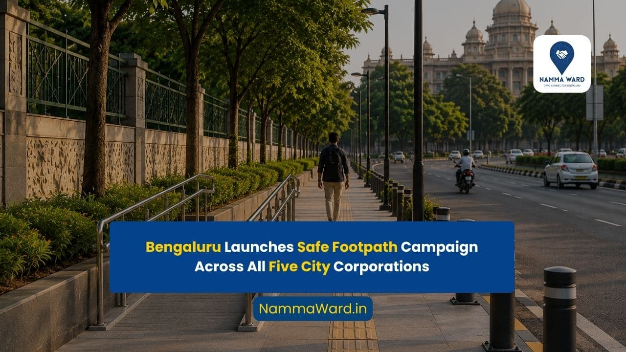 Bengaluru Launches Safe Footpath Campaign Across All Five City Corporations