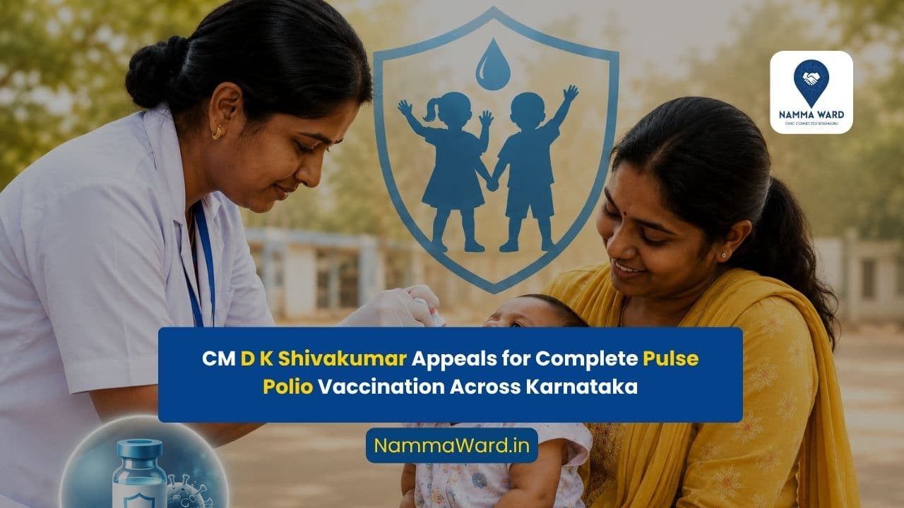 Get All Children Under Five Vaccinated Against Polio, Appeals Chief Minister D K Shivakumar