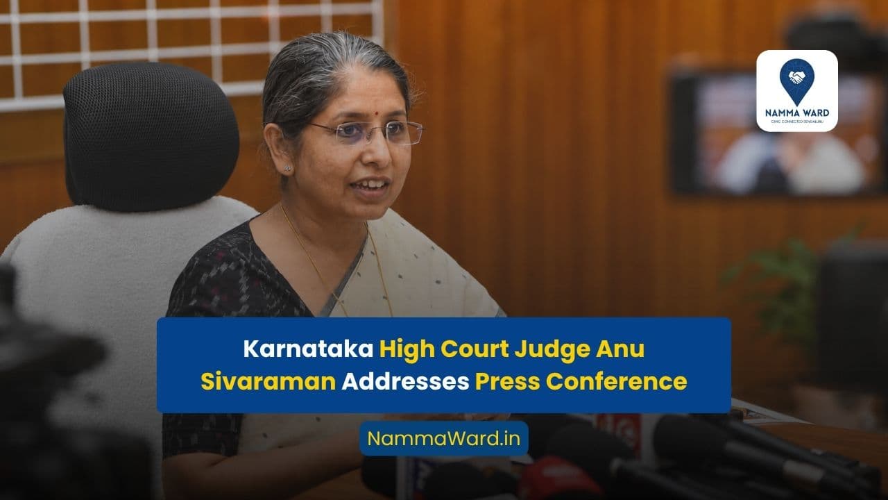 Karnataka High Court Judge Anu Sivaraman Addresses Press Conference
