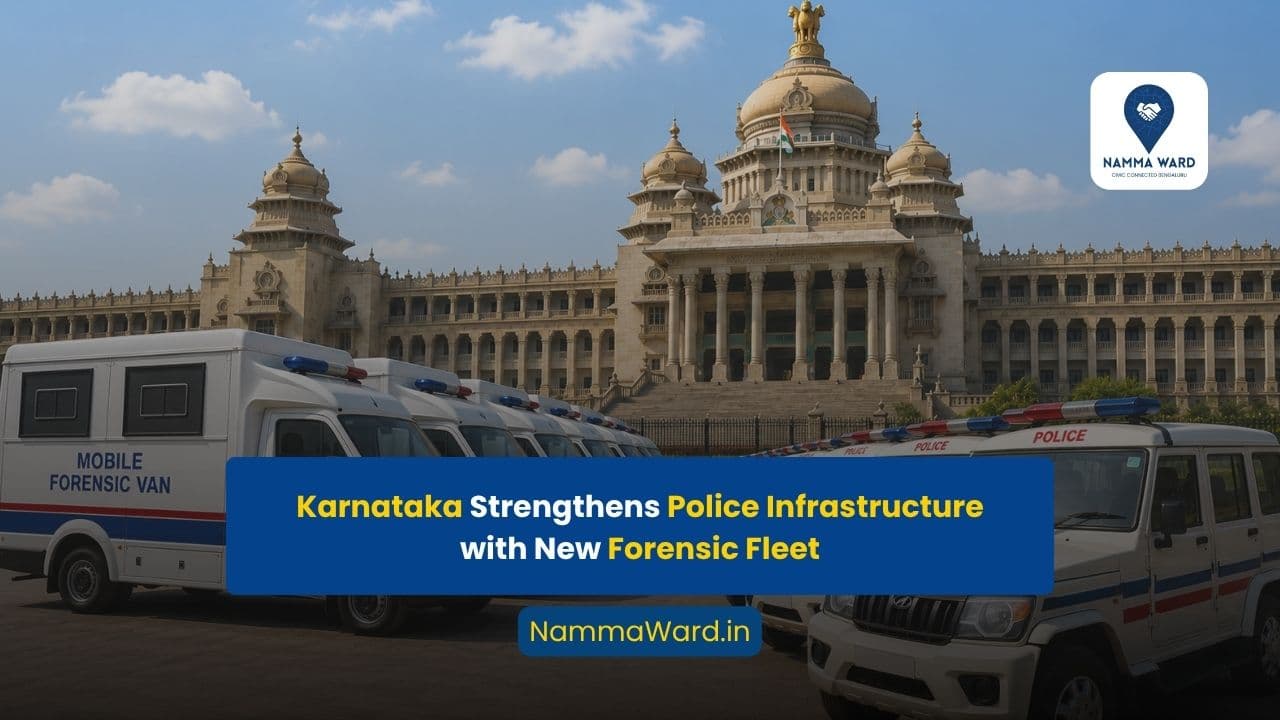 Chief Minister Inaugurates 32 Mobile Forensic Vans and 75 Police Vehicles for Karnataka Police