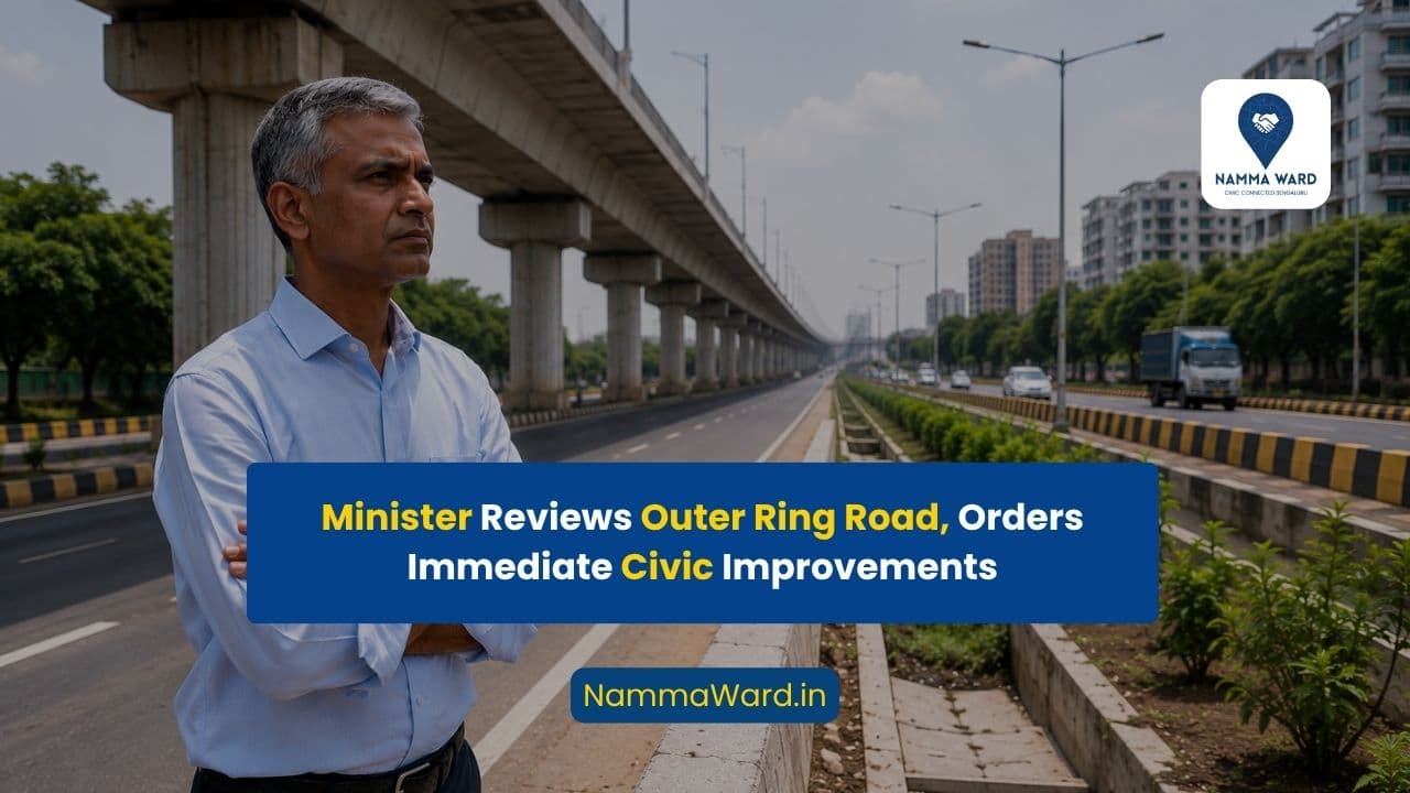 Minister Krishna Byre Gowda Reviews Outer Ring Road Corridor, Directs Immediate Civic Improvements