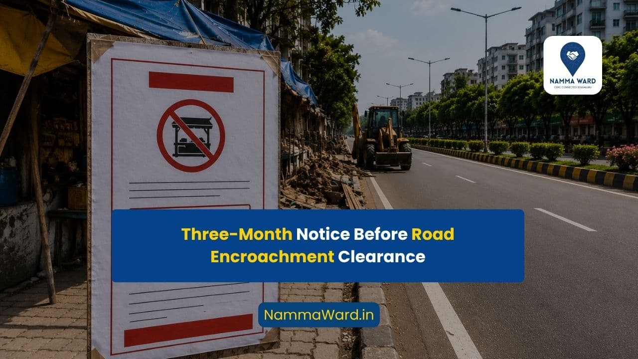 Karnataka Government Announces Three-Month Notice to Clear Encroachments on Arterial and Sub-Arterial Roads